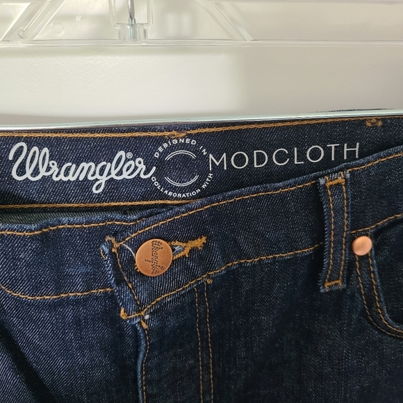 WRANGLER Modcloth Collaboration Vintage Inspired Denim Jeans Size 30 - Picture 4 of 11